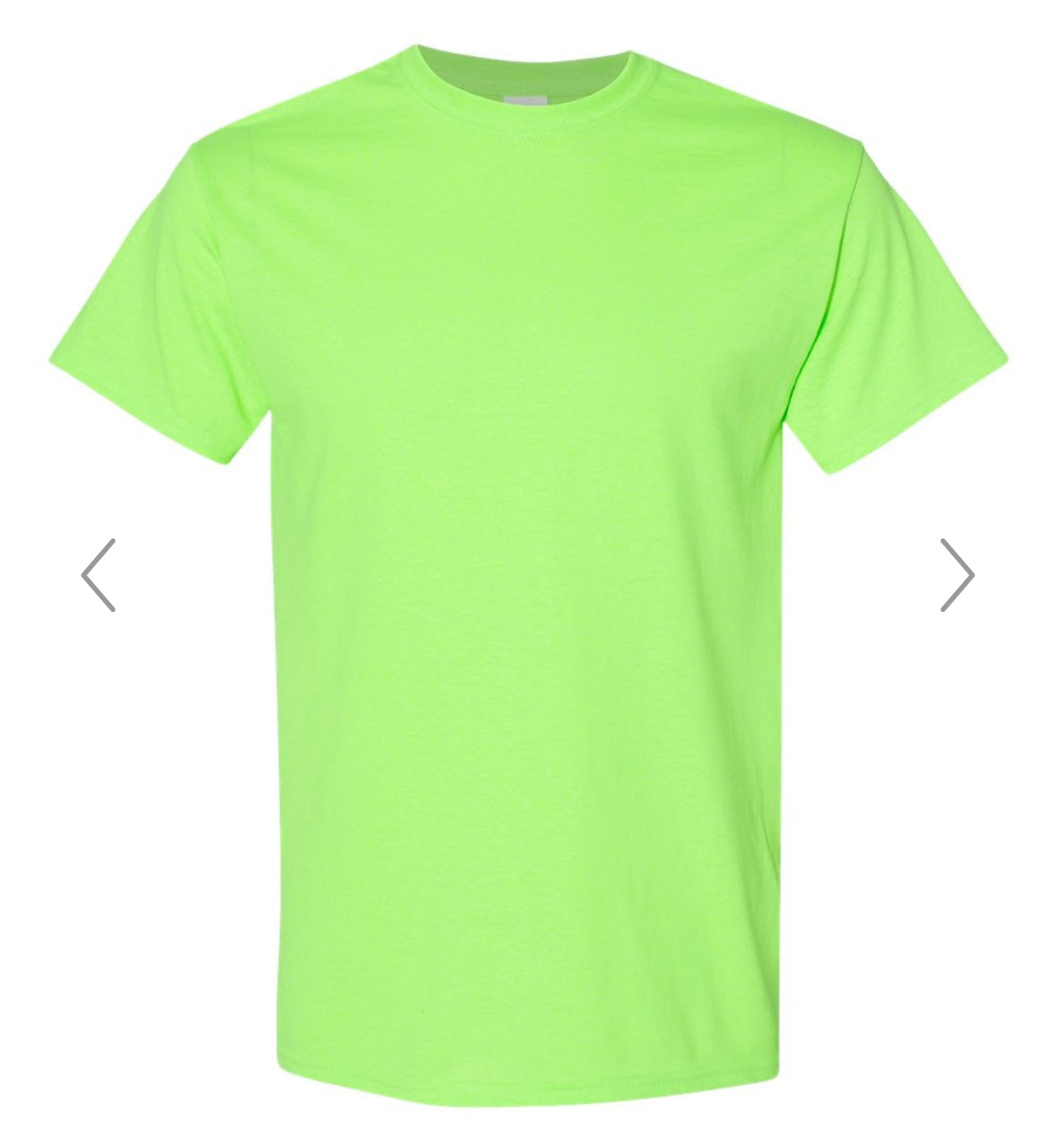 XL NEON GREEN GILDAN - HEAVY COTTON T-SHIRT 5000
