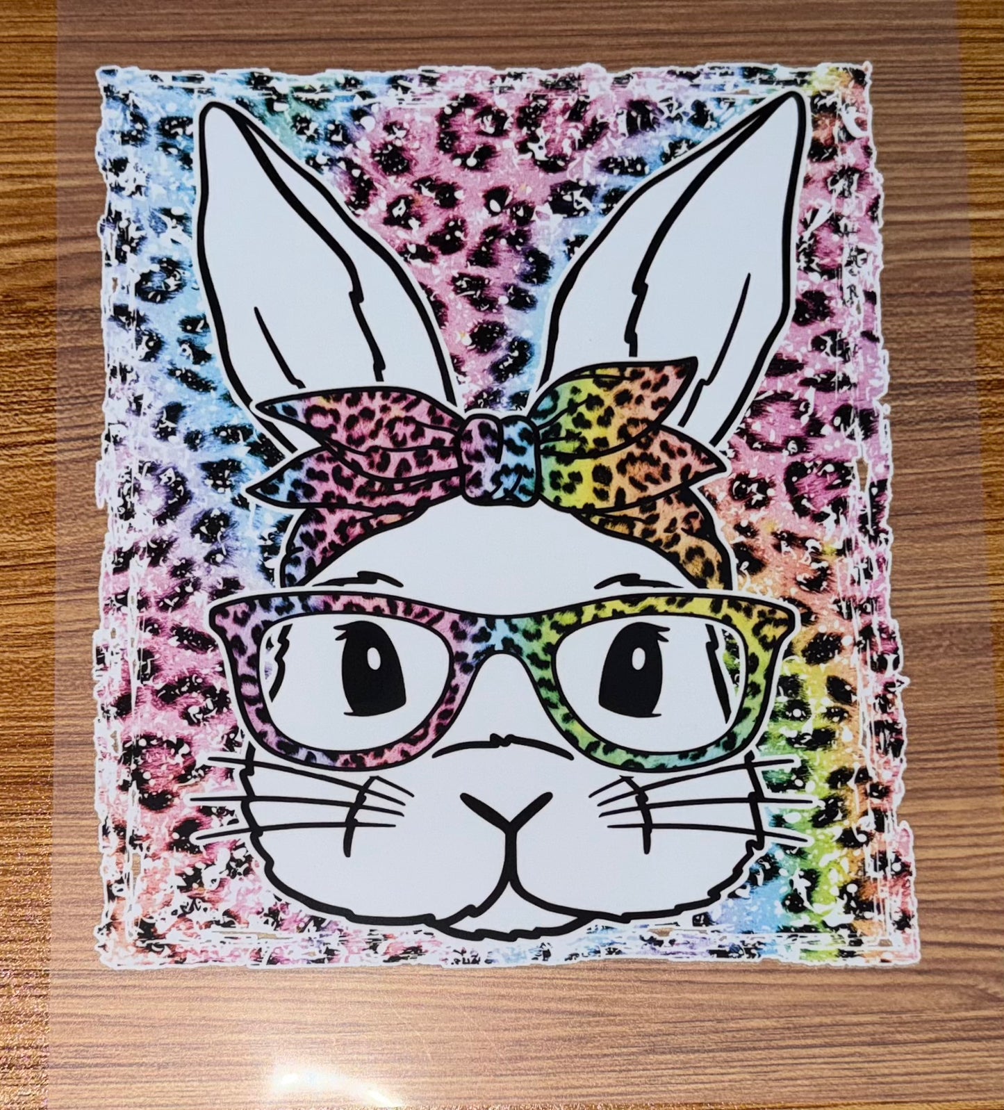 LEOPARD PRINT BUNNY HEAD PRINT