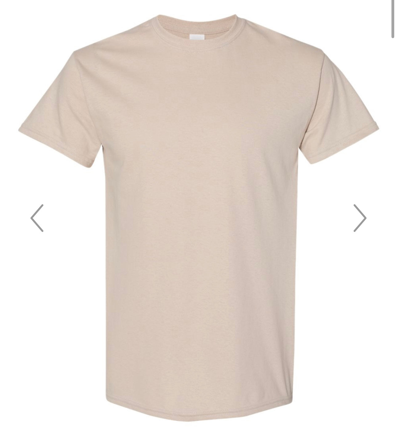 3X SAND GILDAN - HEAVY COTTON T-SHIRT 5000