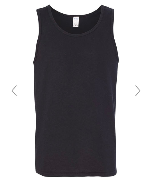 XL BLACK GILDAN - UNISEX HEAVY COTTON TANK TOP - 5200