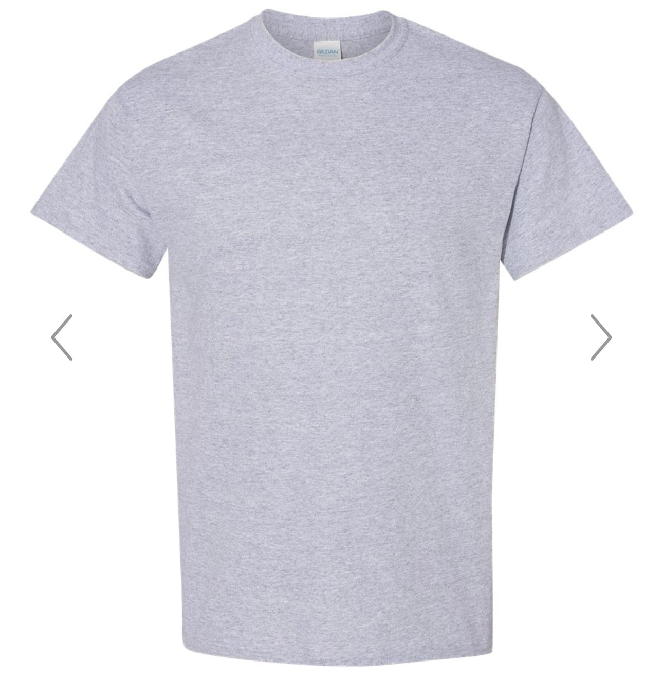 XL SPORT GREY GILDAN - HEAVY COTTON T-SHIRT 5000