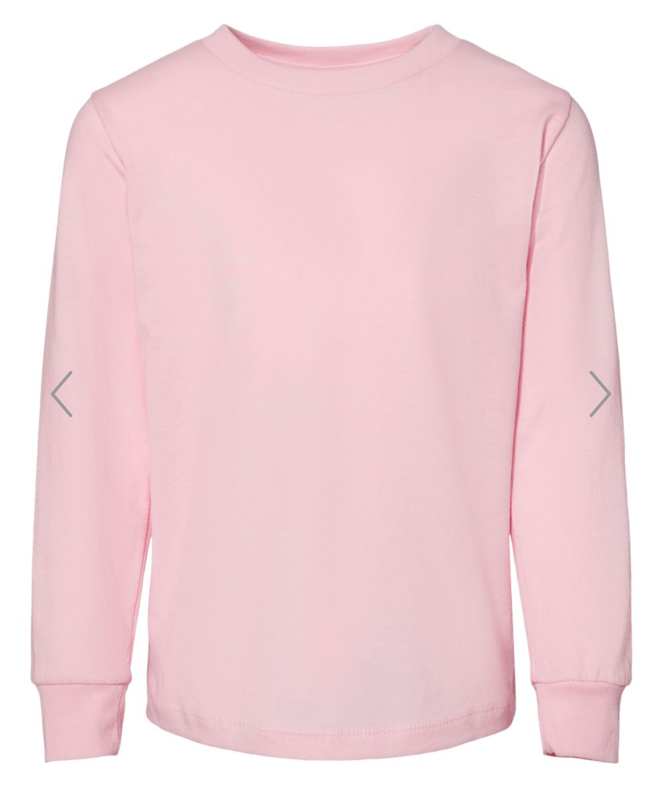 5T PINK BELLA + CANVAS - TODDLER JERSEY LONG SLEEVE TEE - 3501T