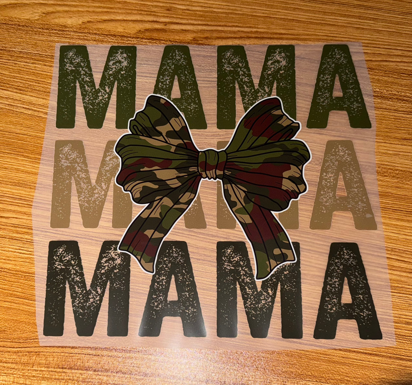 CAMO MAMA STACK WITH BOW PRINT