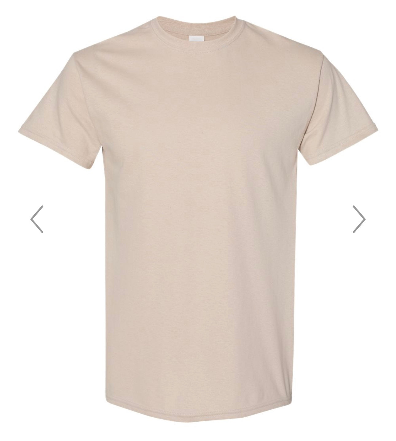 LARGE SAND GILDAN - HEAVY COTTON T-SHIRT 5000