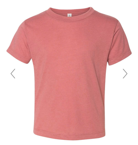4T MAUVE TRIBLEND BELLA + CANVAS - TODDLER TRIBLEND TEE - 3413T