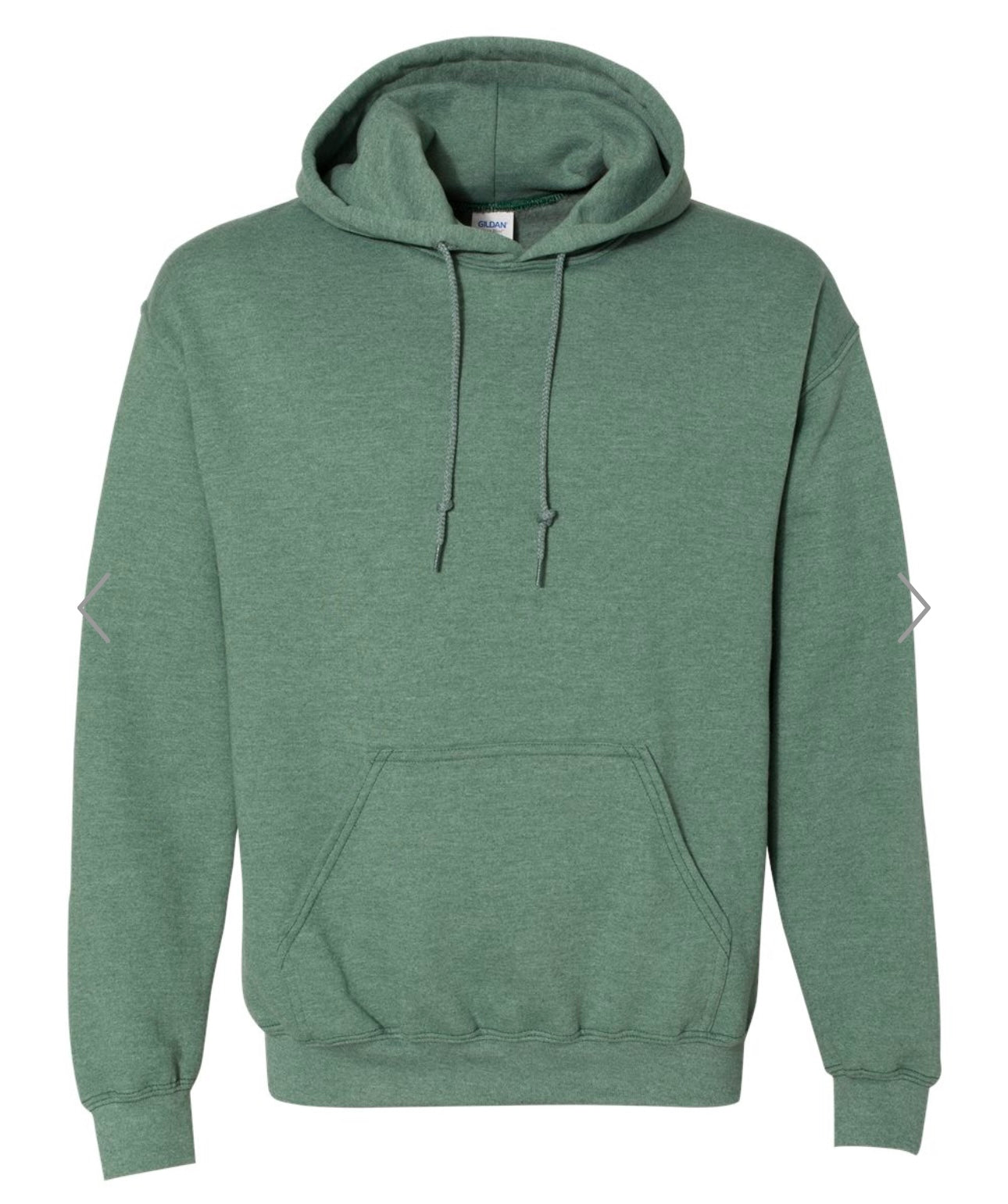 XL HEATHER DARK GREEN GILDAN - HEAVY BLEND HOODED SWEATSHIRT - 18500
