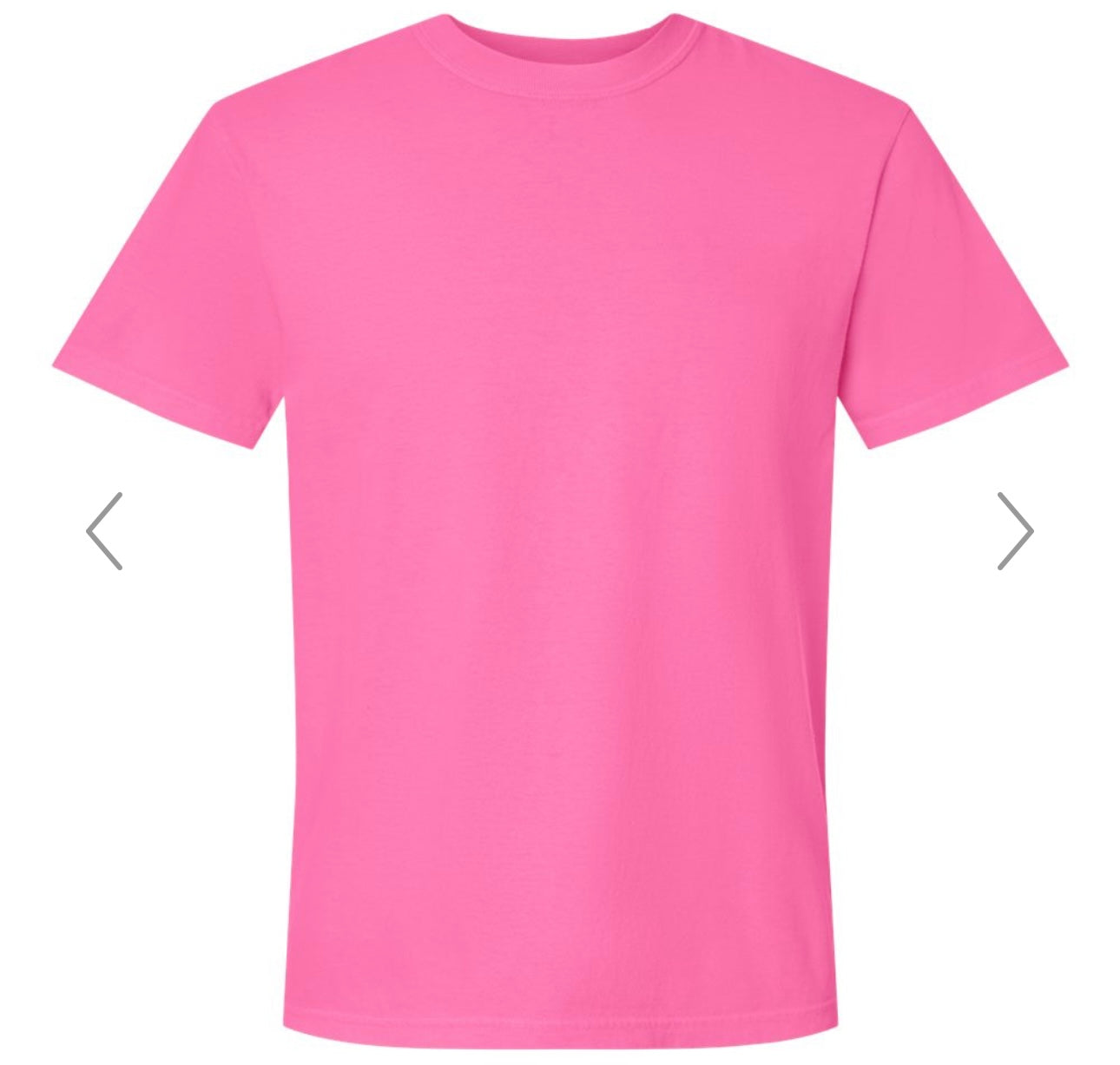 XL NEON PINK COMFORT COLORS-GARMENT-DYED HEAVYWEIGHT T-SHIRT-1717