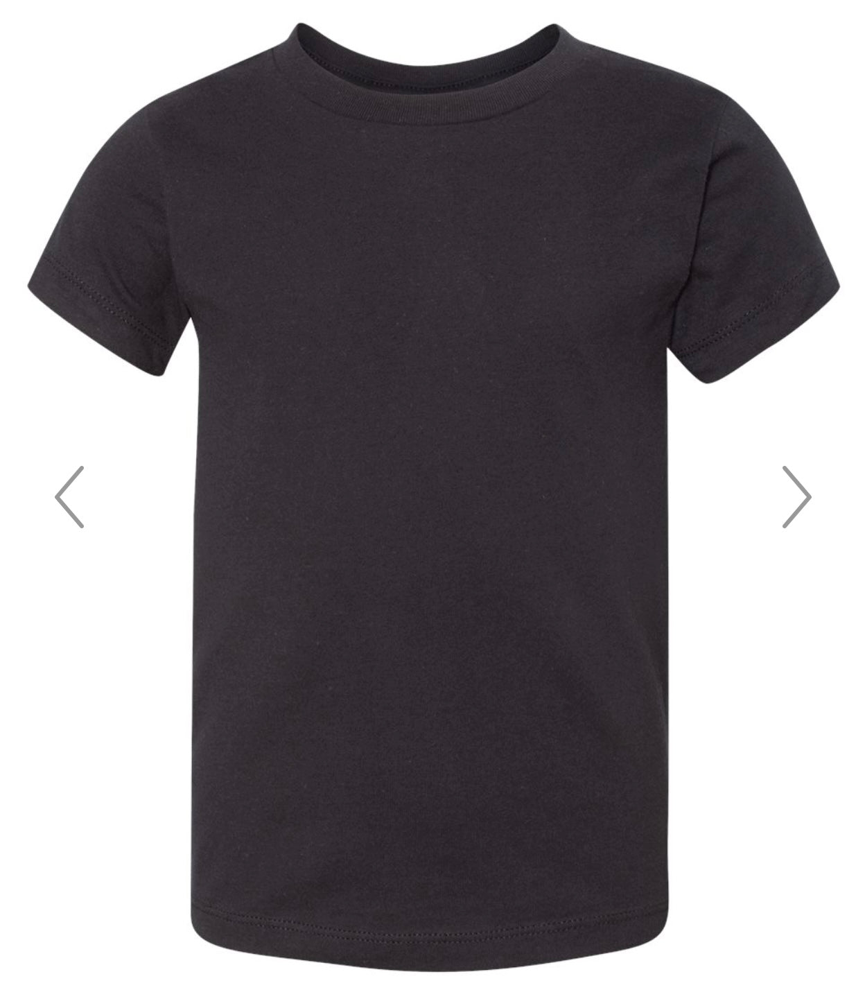 4T BLACK BELLA + CANVAS - TODDLER JERSEY TEE - 3001T