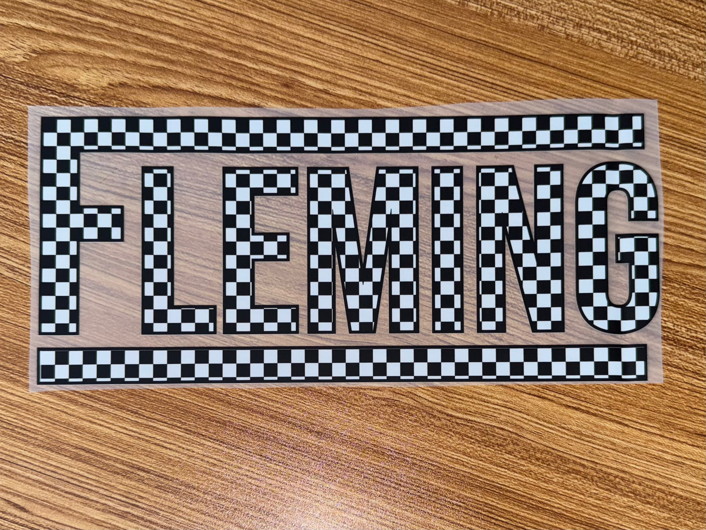 FLEMING BLACK & WHITE CHECKERED PRINT