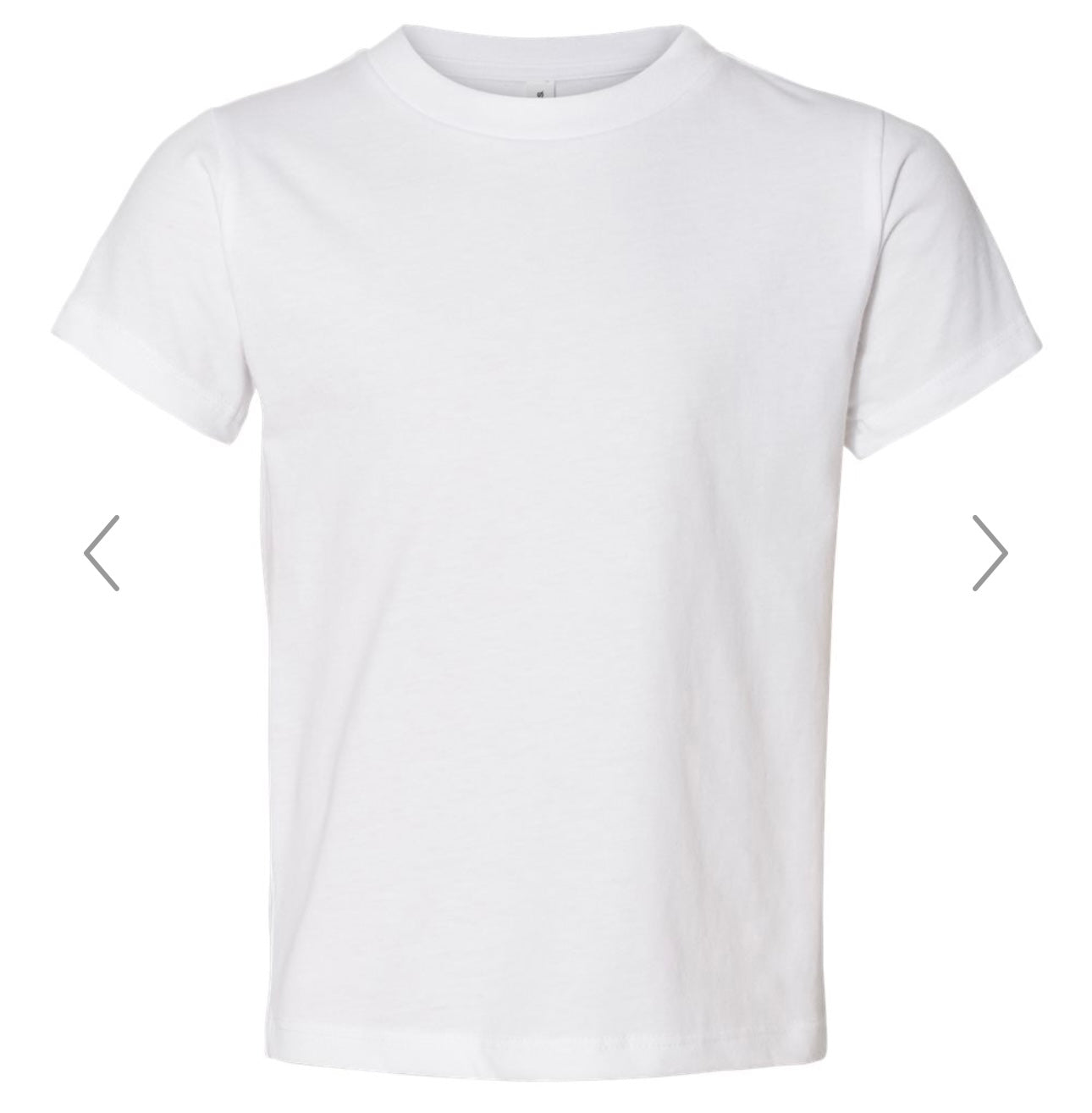 3T WHITE BELLA + CANVAS - TODDLER JERSEY TEE - 3001T