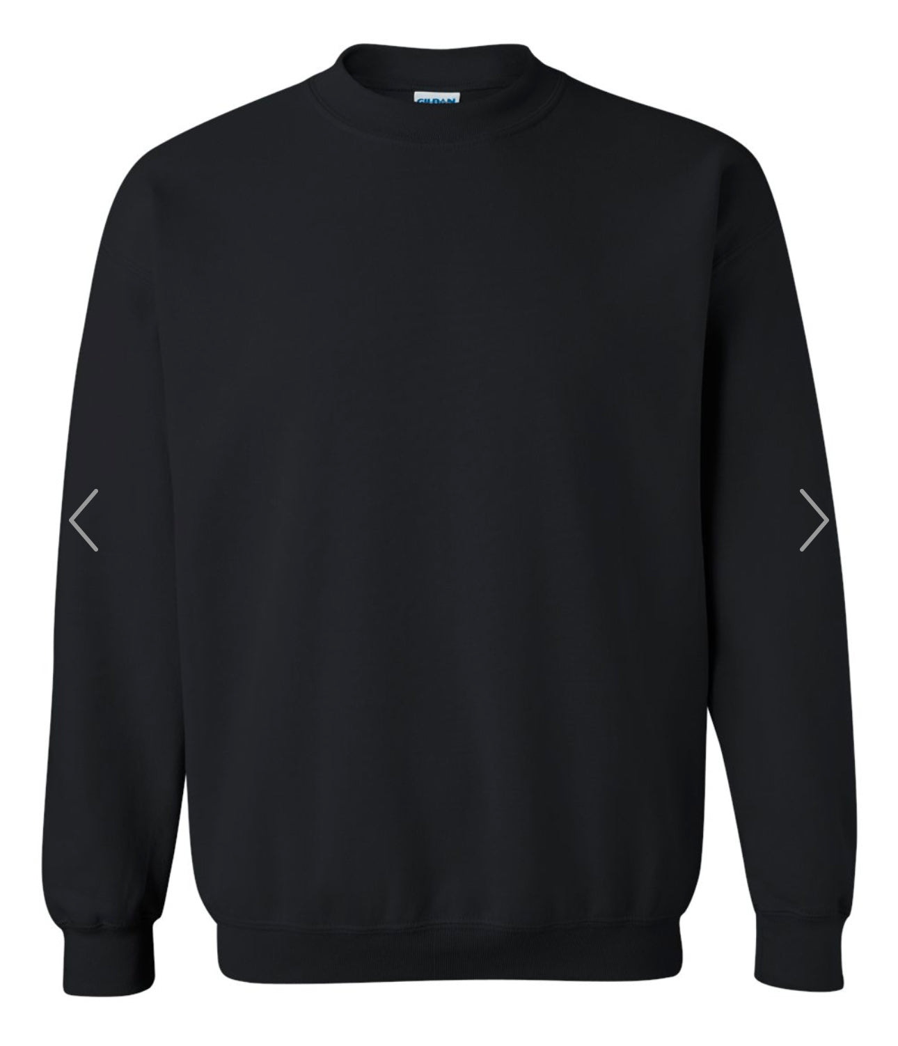 LARGE BLACK GILDAN-HEAVY BLEND CREWNECK SWEATSHIRT