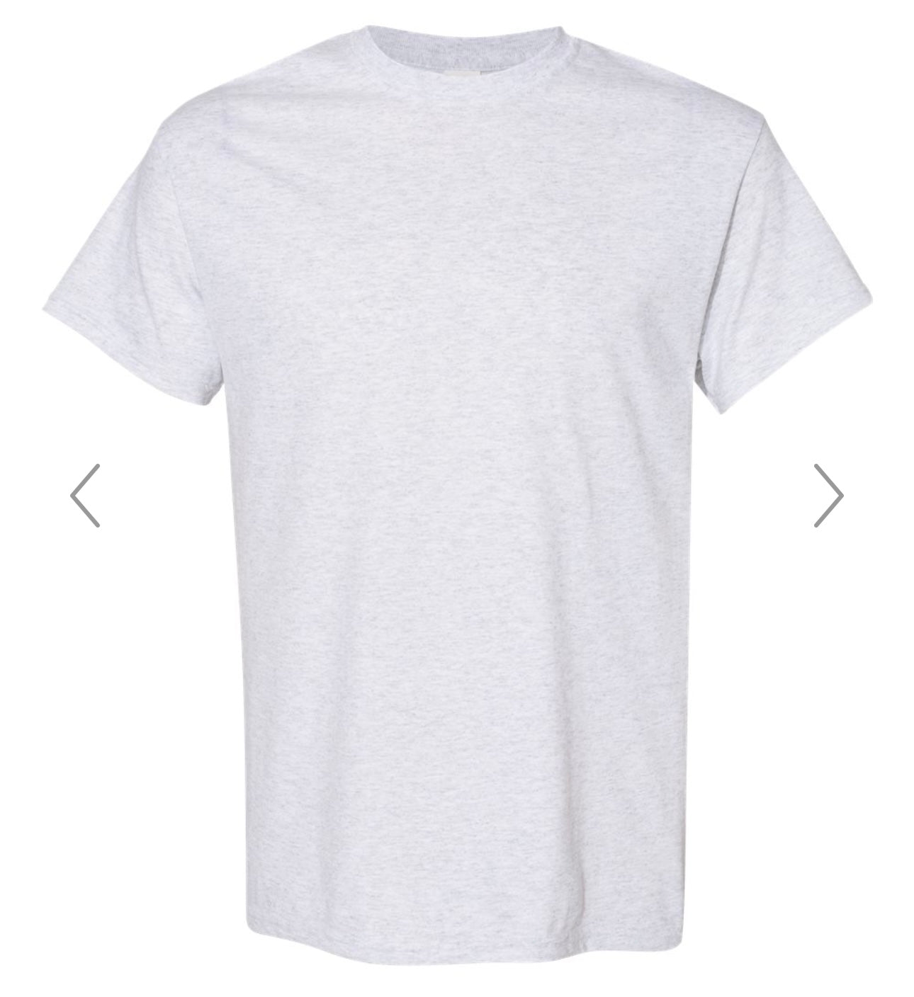 2X ASH GILDAN - HEAVY COTTON T-SHIRT 5000