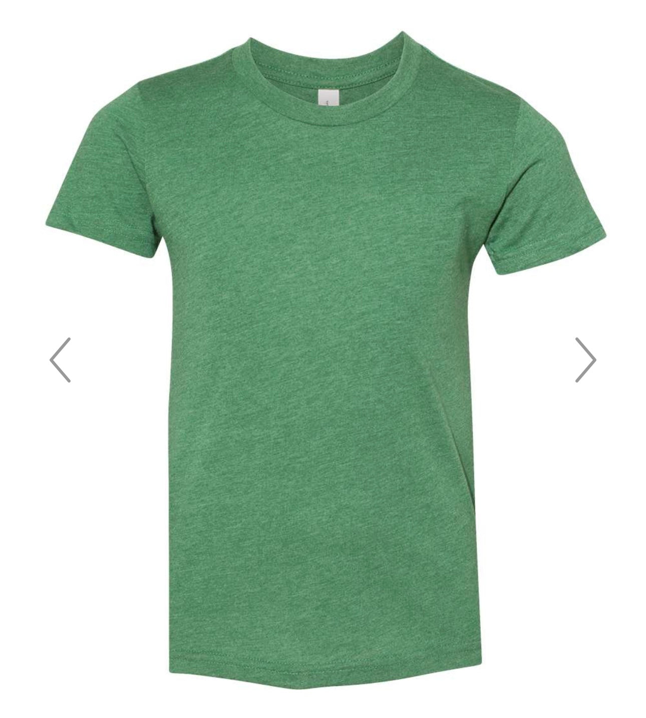 YOUTH XL HEATHER GRASS GREEN BELLA + CANVAS-YOUTH CVC JERSEY TEE-3001YCVC