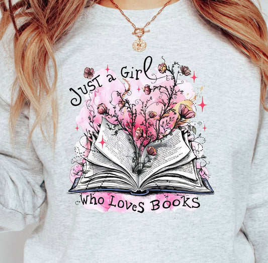 JUST A GIRL WHO LOVES BOOKS PRINT
