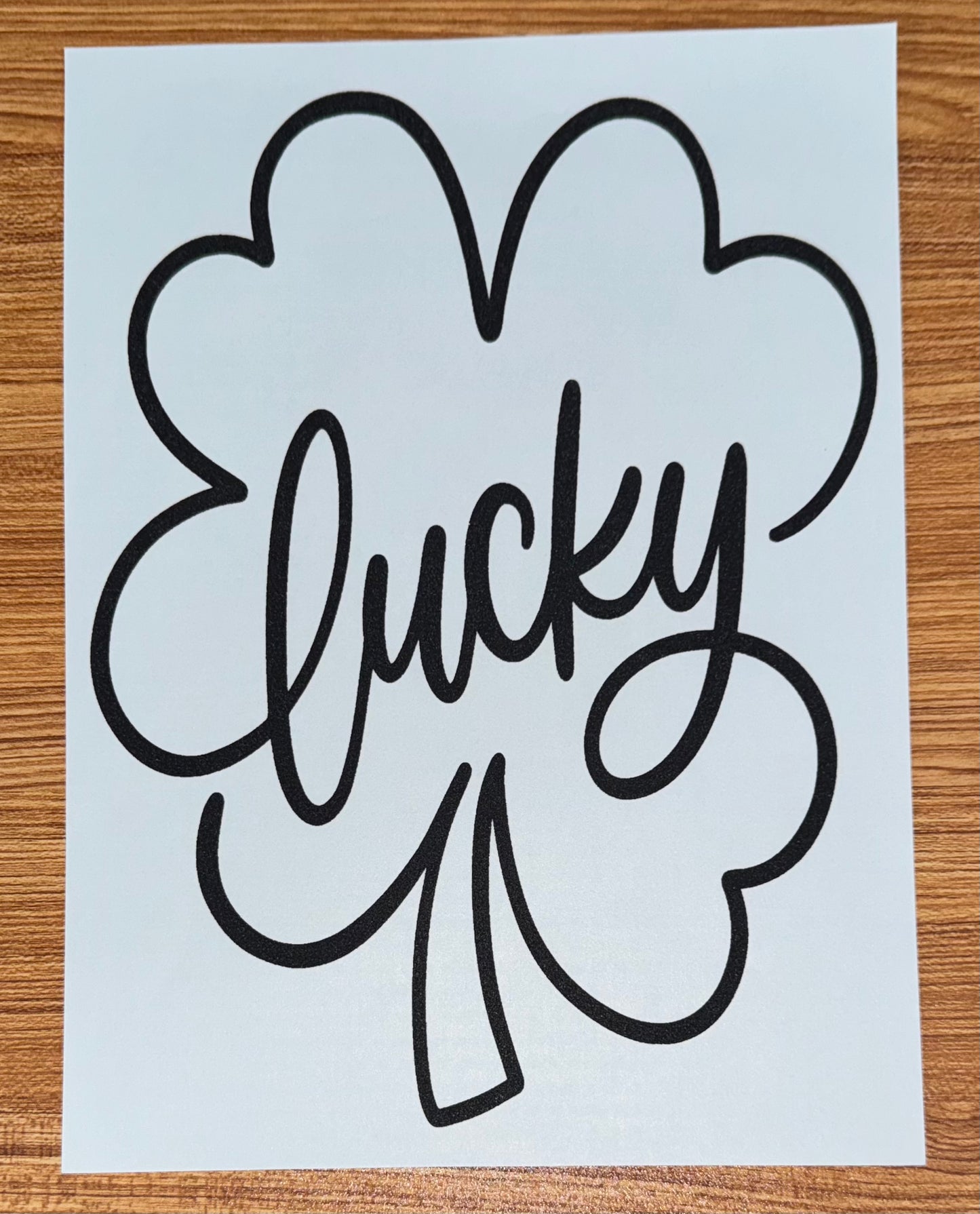 LUCKY SHAMROCK BLACK PRINT