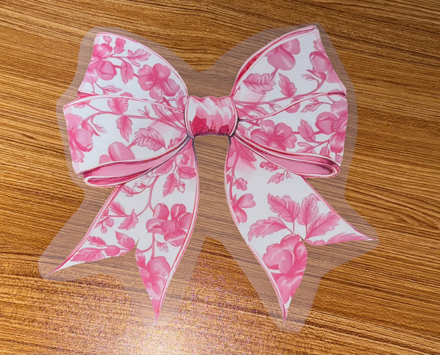 PINK & WHITE COQUETTE BOW PRINT