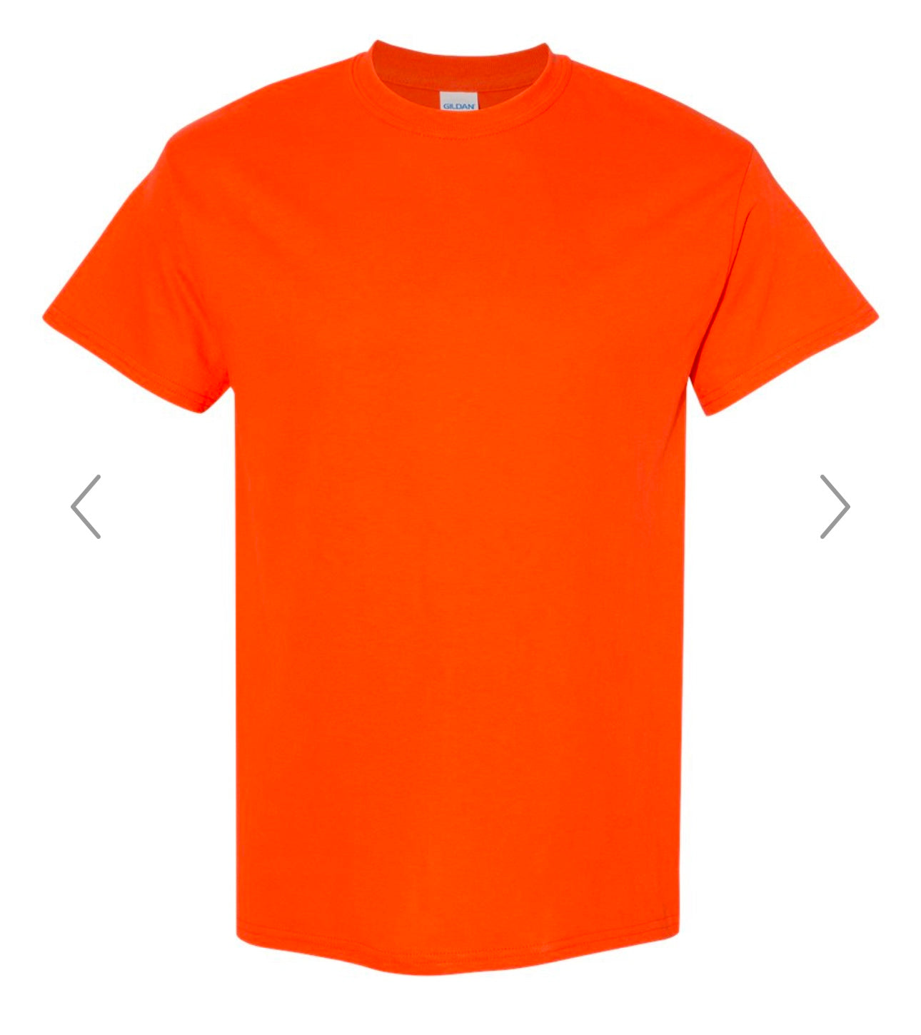 5X ORANGE GILDAN - HEAVY COTTON T-SHIRT 5000