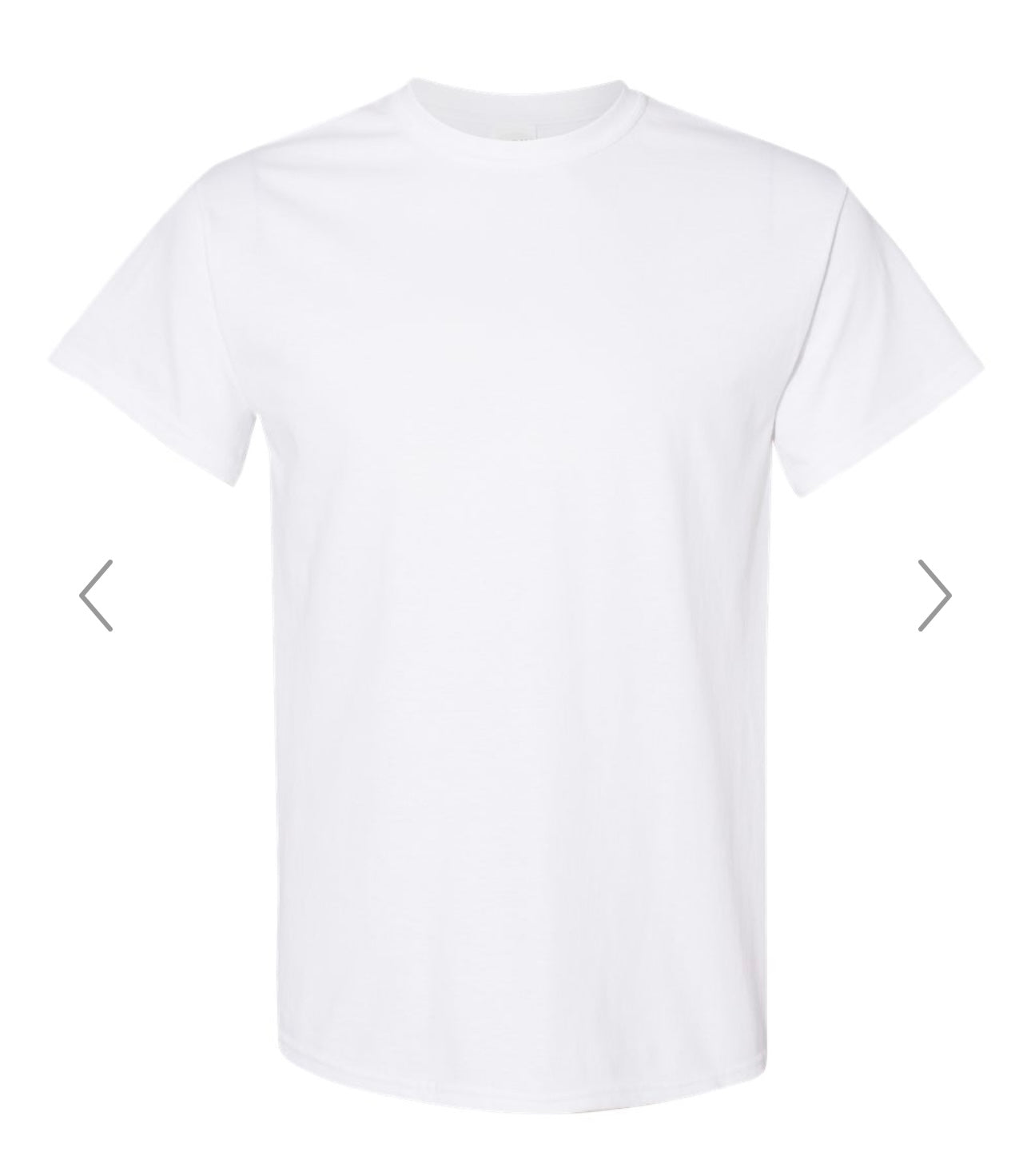 XL WHITE GILDAN - HEAVY COTTON T-SHIRT 5000