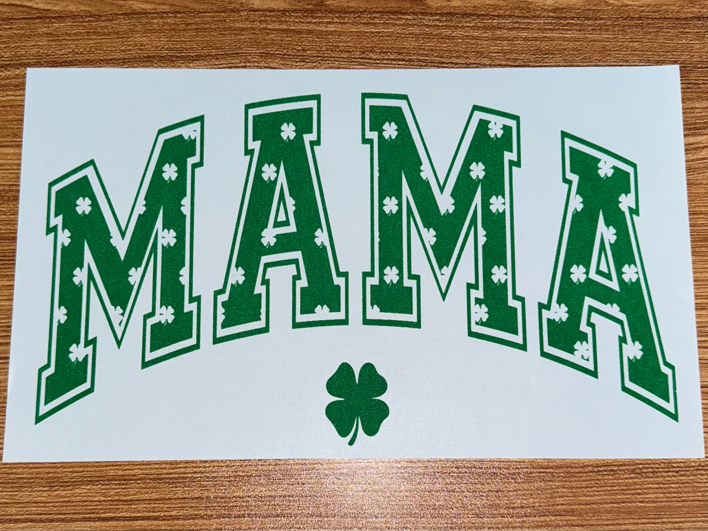 MAMA GREEN SHAMROCK PRINT