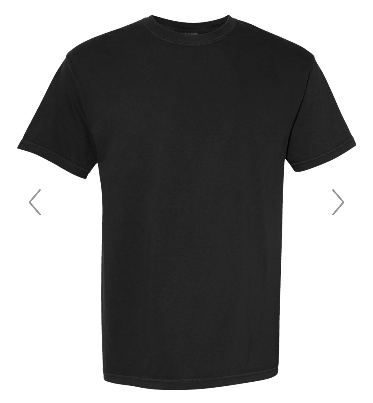 MEDIUM BLACK COMFORT COLORS-GARMENT-DYED HEAVYWEIGHT T-SHIRT-1717