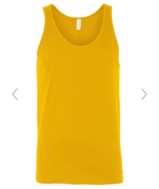 XL GOLD BELLA+CANVAS JERSEY TANK - 3480
