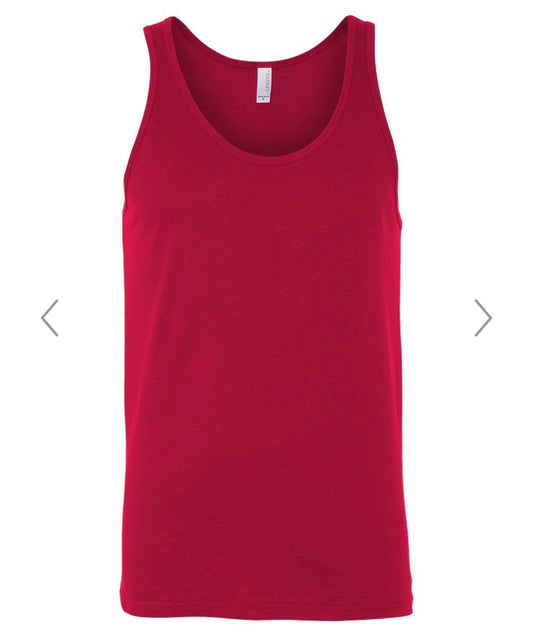 XL RED BELLA+CANVAS JERSEY TANK - 3480