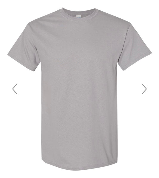 XL GRAVEL GILDAN - HEAVY COTTON T-SHIRT 5000