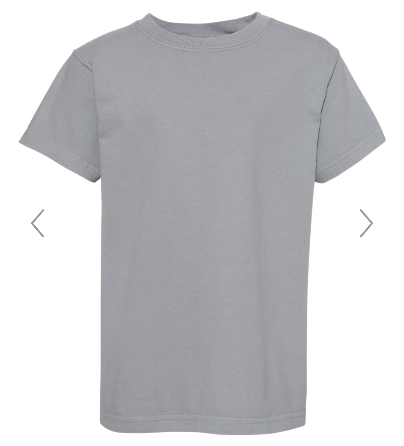 YOUTH MEDIUM GRANITE COMFORT COLORS - GARMENT-DYED YOUTH HEAVYWEIGHT T-SHIRT - 9018