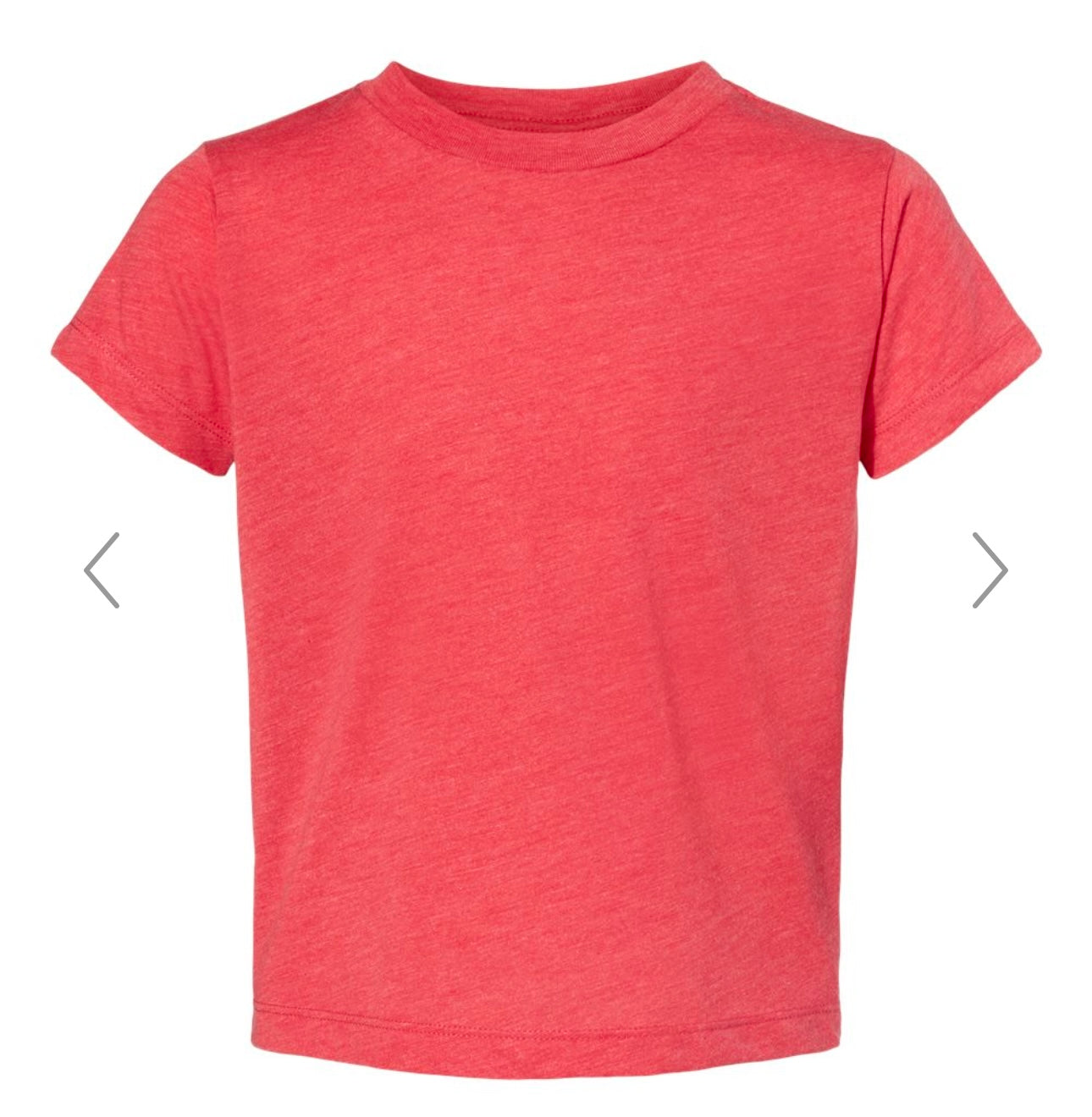5T RED TRIBLEND BELLA + CANVAS - TODDLER TRIBLEND TEE - 3413T