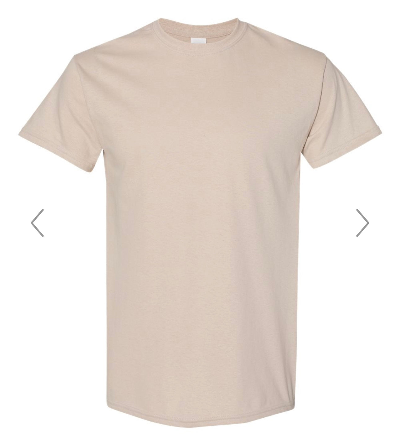 MEDIUM SAND GILDAN - HEAVY COTTON T-SHIRT 5000