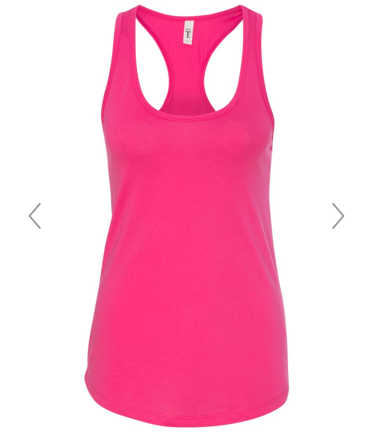 SMALL RASPBERRY NEXT LEVEL - WOMEN’S IDEAL RACERBACK TANK - 1533