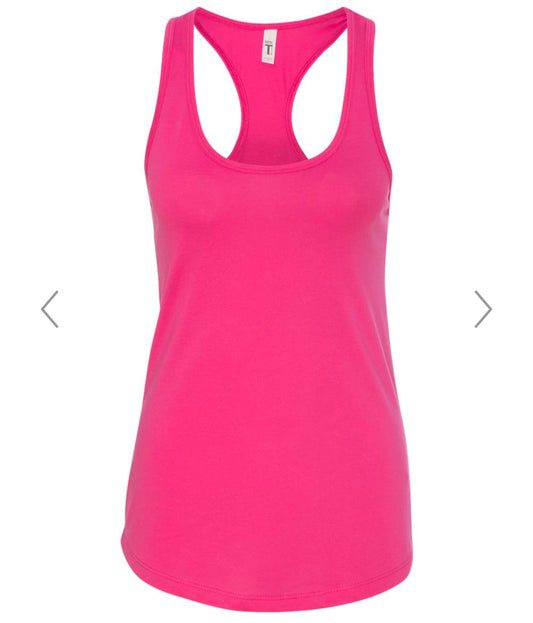 SMALL RASPBERRY NEXT LEVEL - WOMEN’S IDEAL RACERBACK TANK - 1533