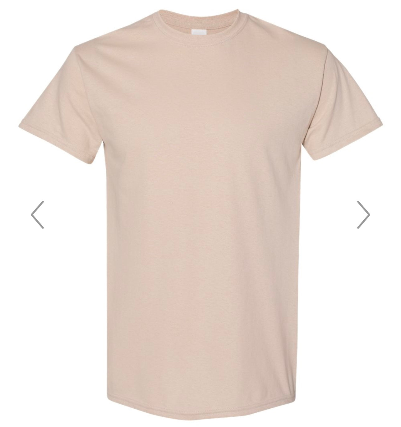 XL SAND GILDAN - HEAVY COTTON T-SHIRT 5000