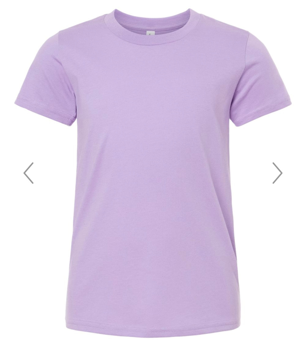 YOUTH MEDIUM DARK LAVENDER BELLA + CANVAS - YOUTH JERSEY TEE - 3001Y