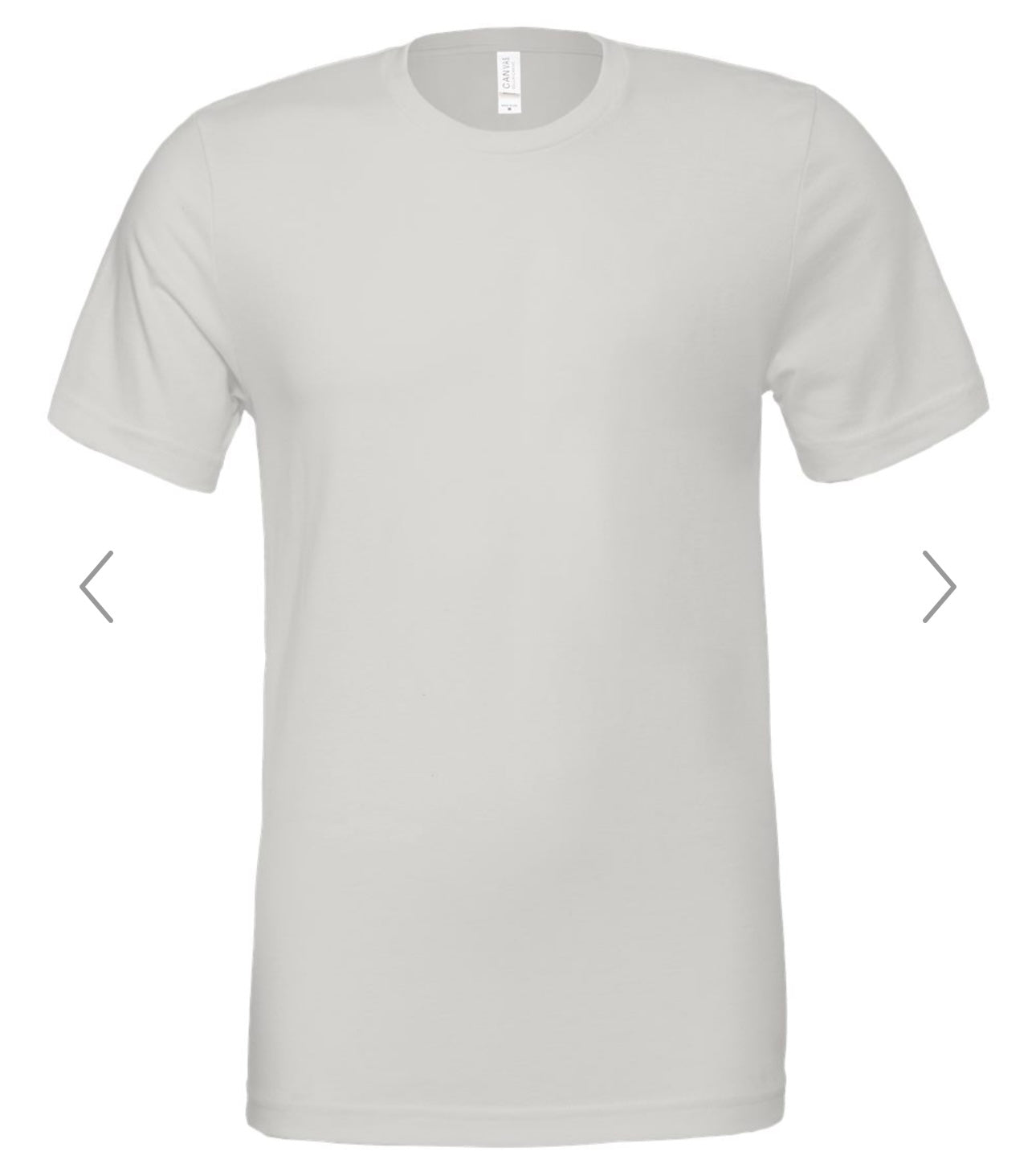LARGE SILVER BELLA + CANVAS - JERSEY TEE - 3001