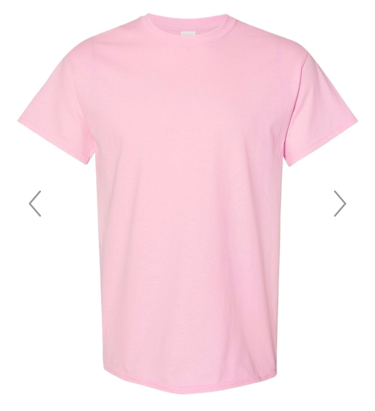 2X LIGHT PINK GILDAN - HEAVY COTTON T-SHIRT 5000