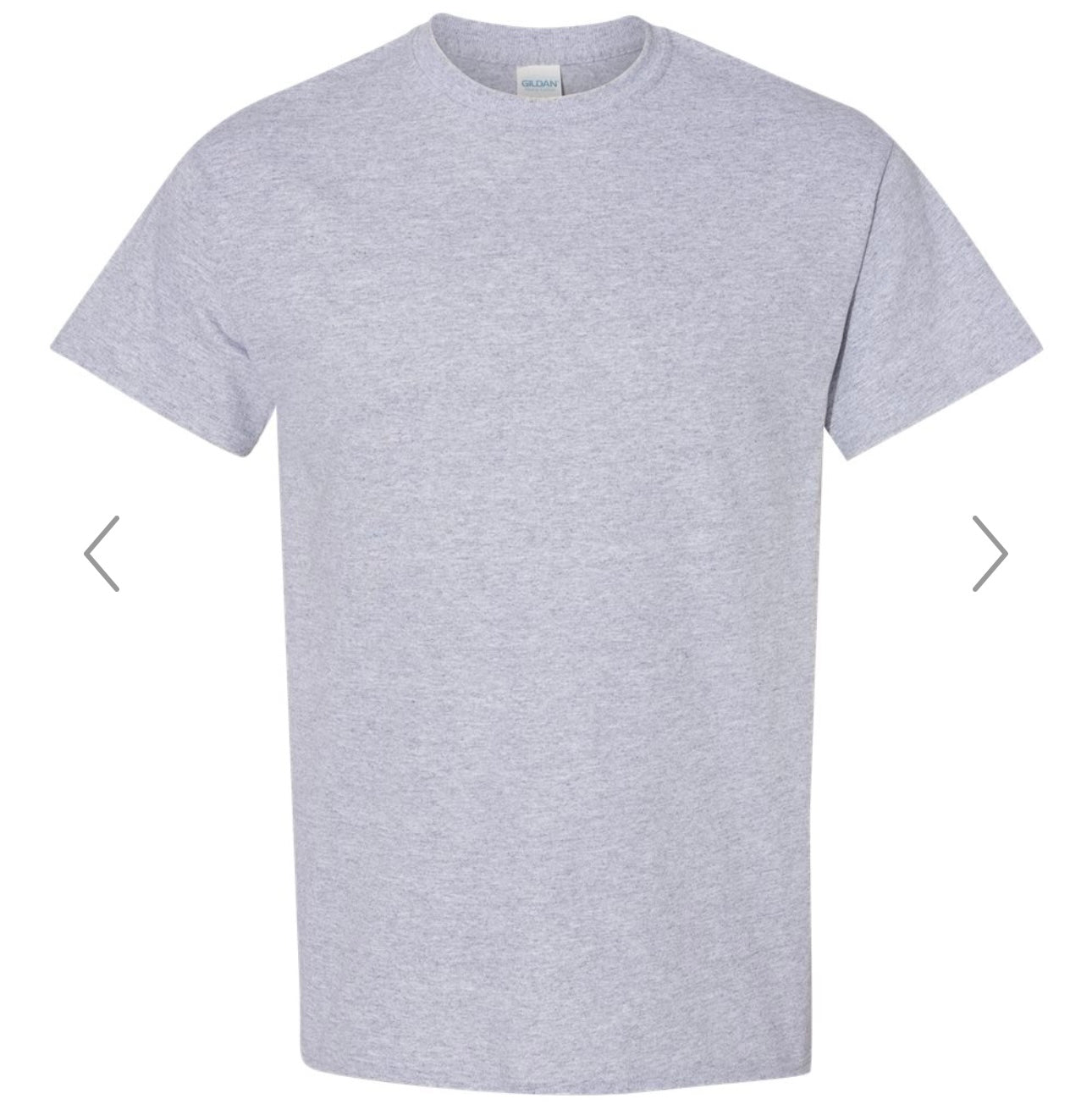 SMALL SPORT GREY GILDAN - HEAVY COTTON T-SHIRT 5000