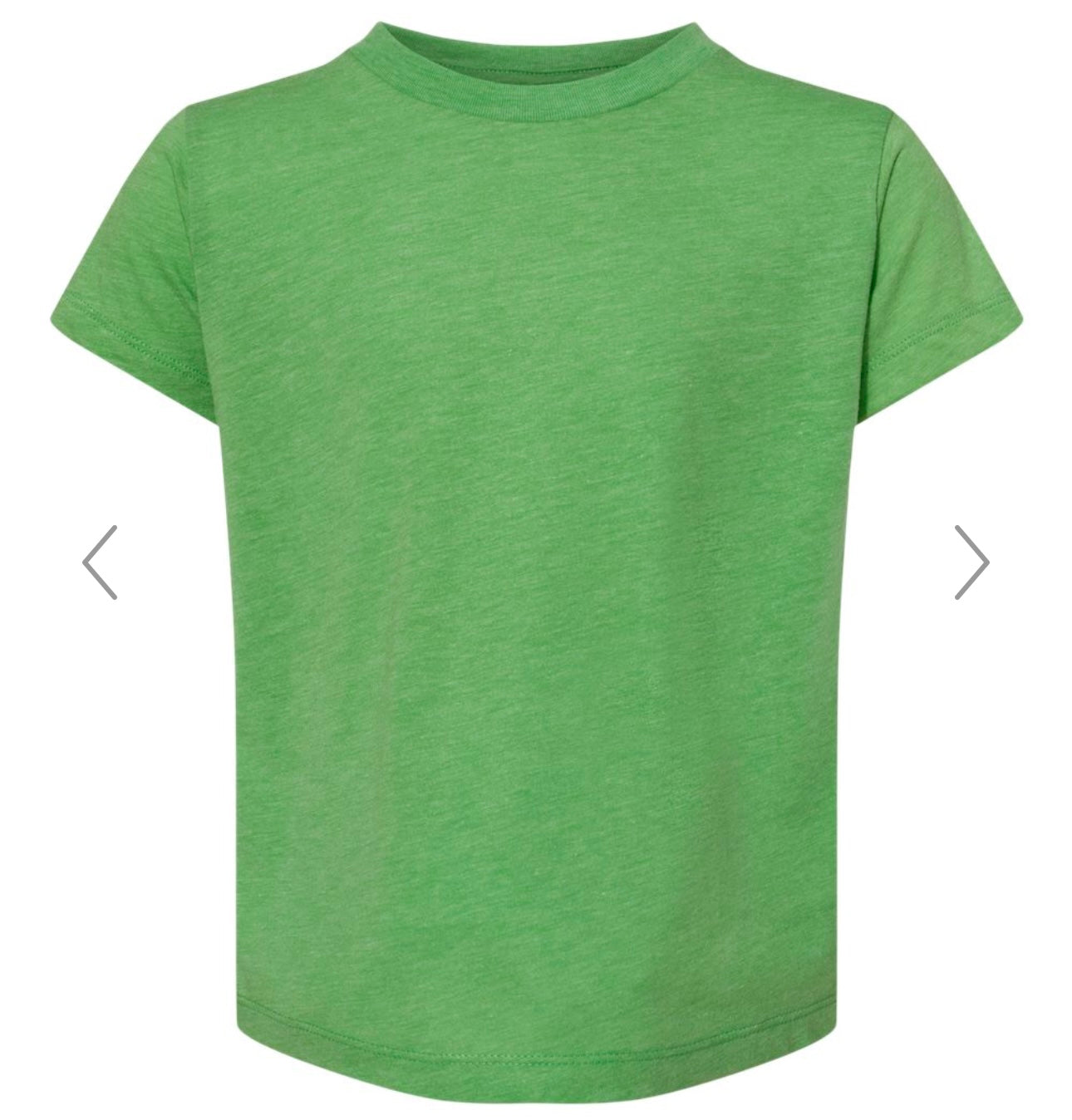 4T GREEN TRIBLEND BELLA + CANVAS - TODDLER TRIBLEND TEE - 3413T