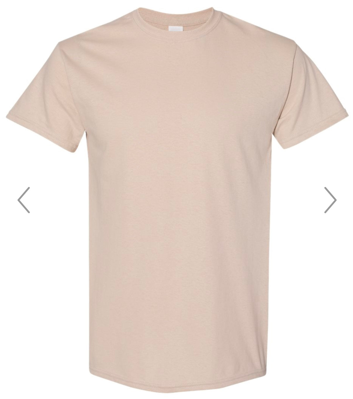 SMALL SAND GILDAN - HEAVY COTTON T-SHIRT 5000