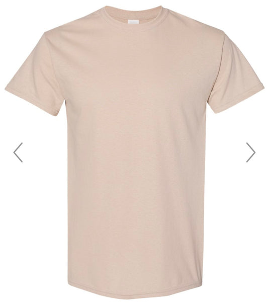 SMALL SAND GILDAN - HEAVY COTTON T-SHIRT 5000