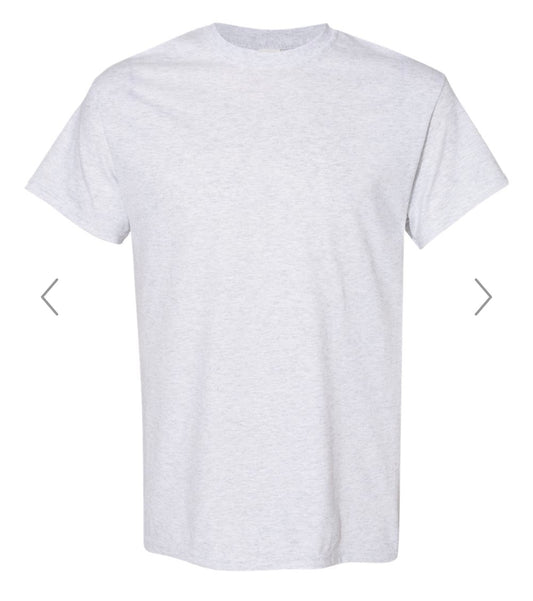4X ASH GILDAN - HEAVY COTTON T-SHIRT 5000