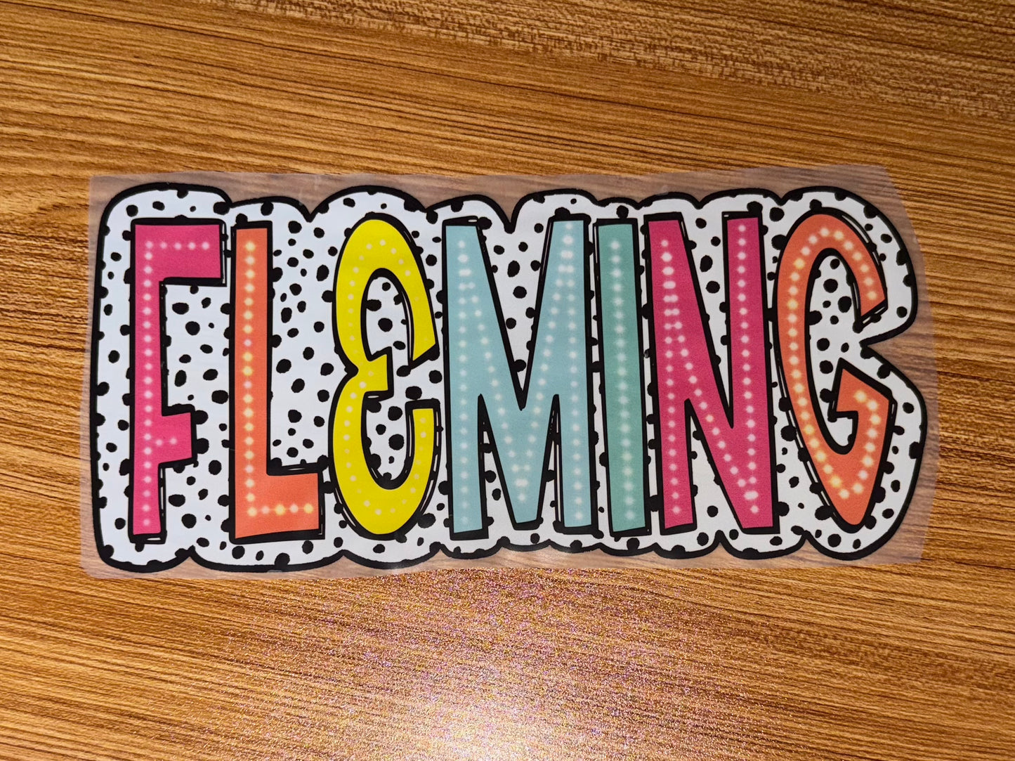 Fleming multicolored dots print