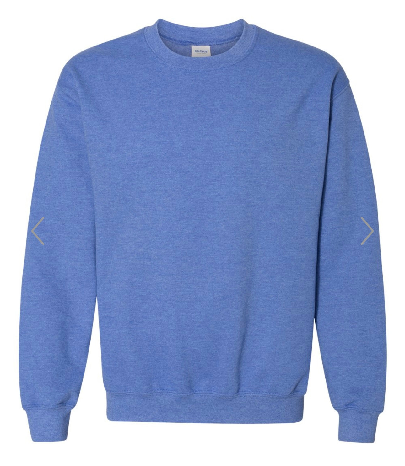 2X HEATHER DEEP ROYAL GILDAN-HEAVY BLEND CREWNECK SWEATSHIRT