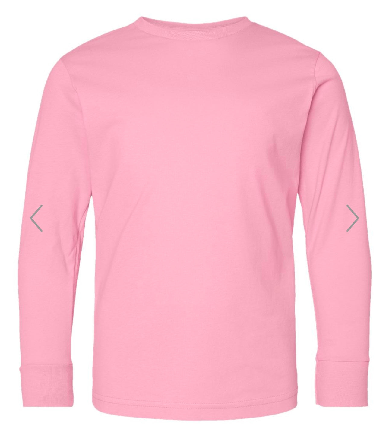 YOUTH XL PINK LAT - YOUTH FINE JERSEY LONG SLEEVE TEE - 6201