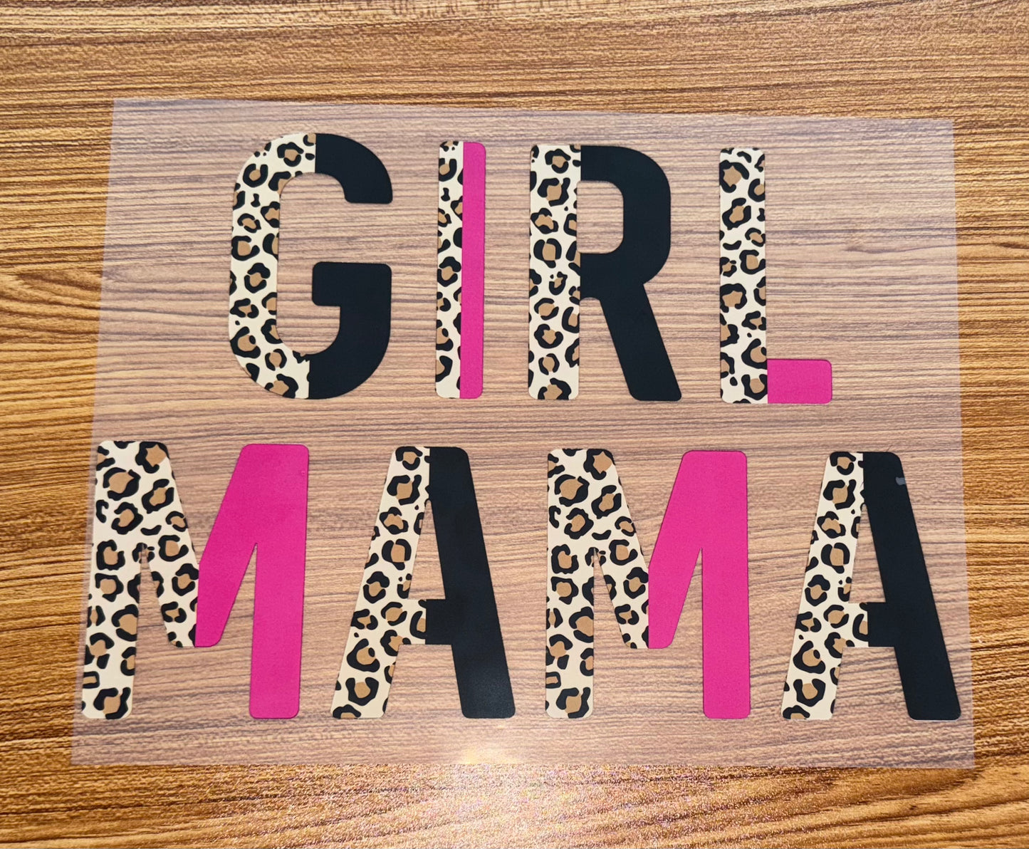 GIRL MAMA PINK/BLACK/LEOPARD PRINT