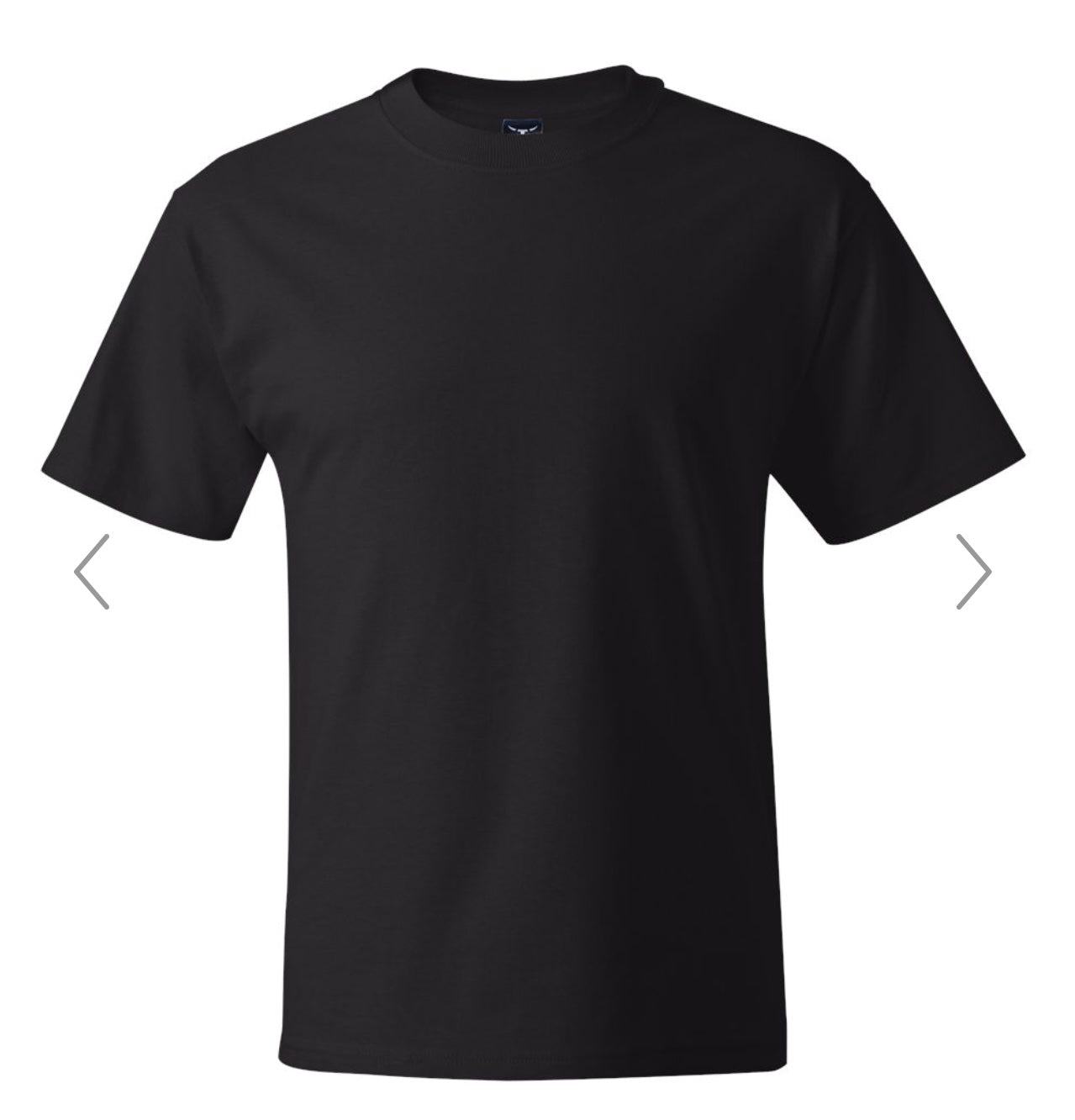 4XTALL BLACK HANES BEEFY-T TALL T-SHIRT - 518T