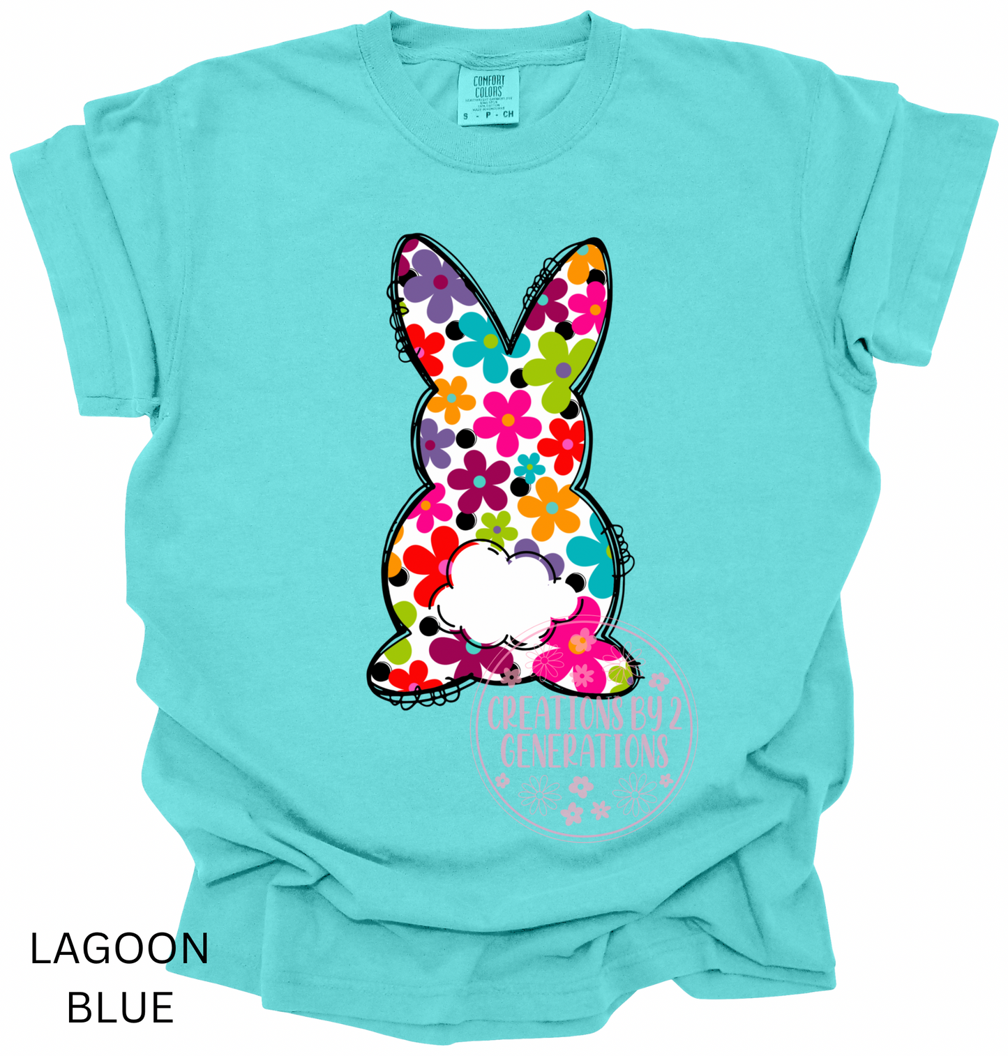 COLORFUL FLOWER BUNNY (PRINT ONLY)