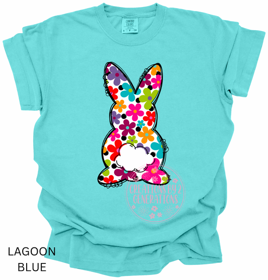COLORFUL FLOWER BUNNY (PRINT ONLY)