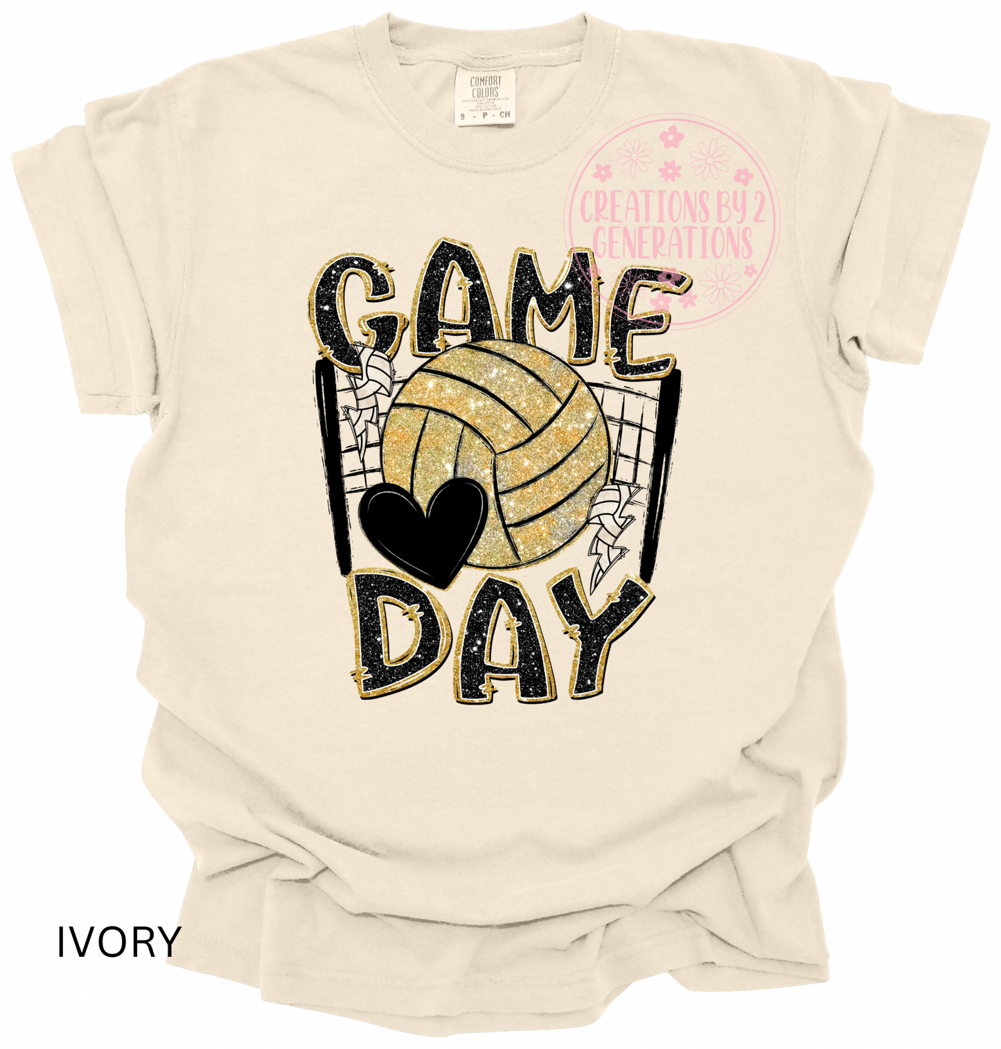 GAME DAY GOLD VOLLEYBALL (PRINT ONLY)