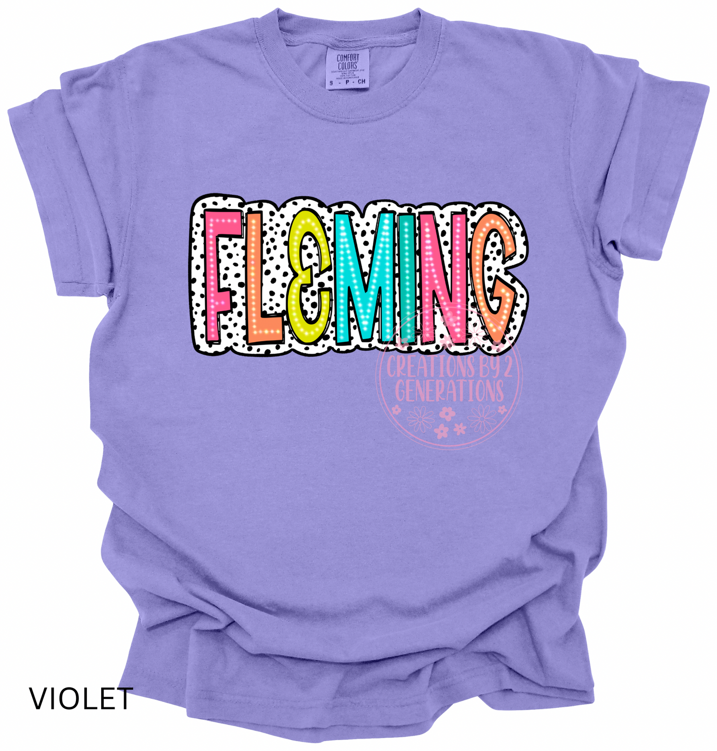 Fleming multicolored dots print